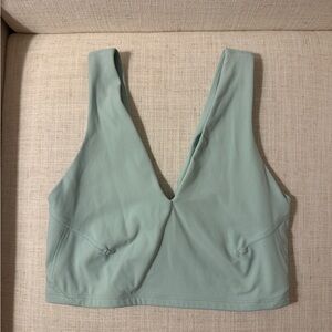 Free People Movement: Never Better Crop. Light Blue. Size Small